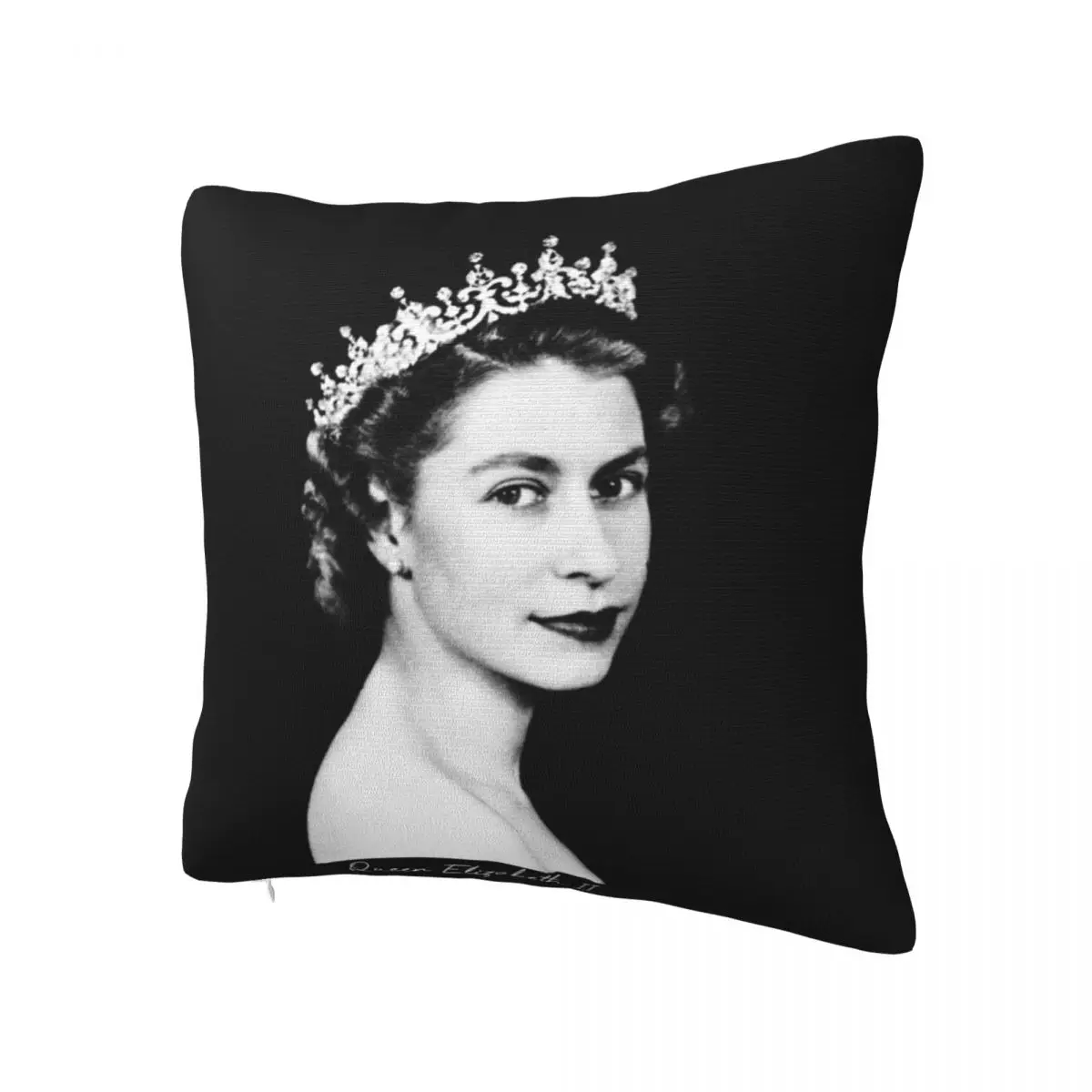 Queen Elizabeth II Pillow Cover Retro Soft Pillow Case Cushion Cover Novelty Graphic Pillowcases For Chair Sofa Home Decoration