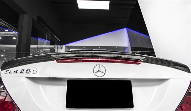 For Mercedes SLK Class R172 Trunk Spoiler SLK250 200 350 55 2012+ Real Carbon Fiber Rear Trunk Lip Wing Car Accessories