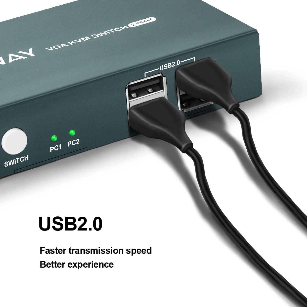 2 Port VGA KVM Switch VGA mit 2PC Computer Sharing 1 Tastatur Maus Monitor für Arbeits Video Treffen Lehre konferenz