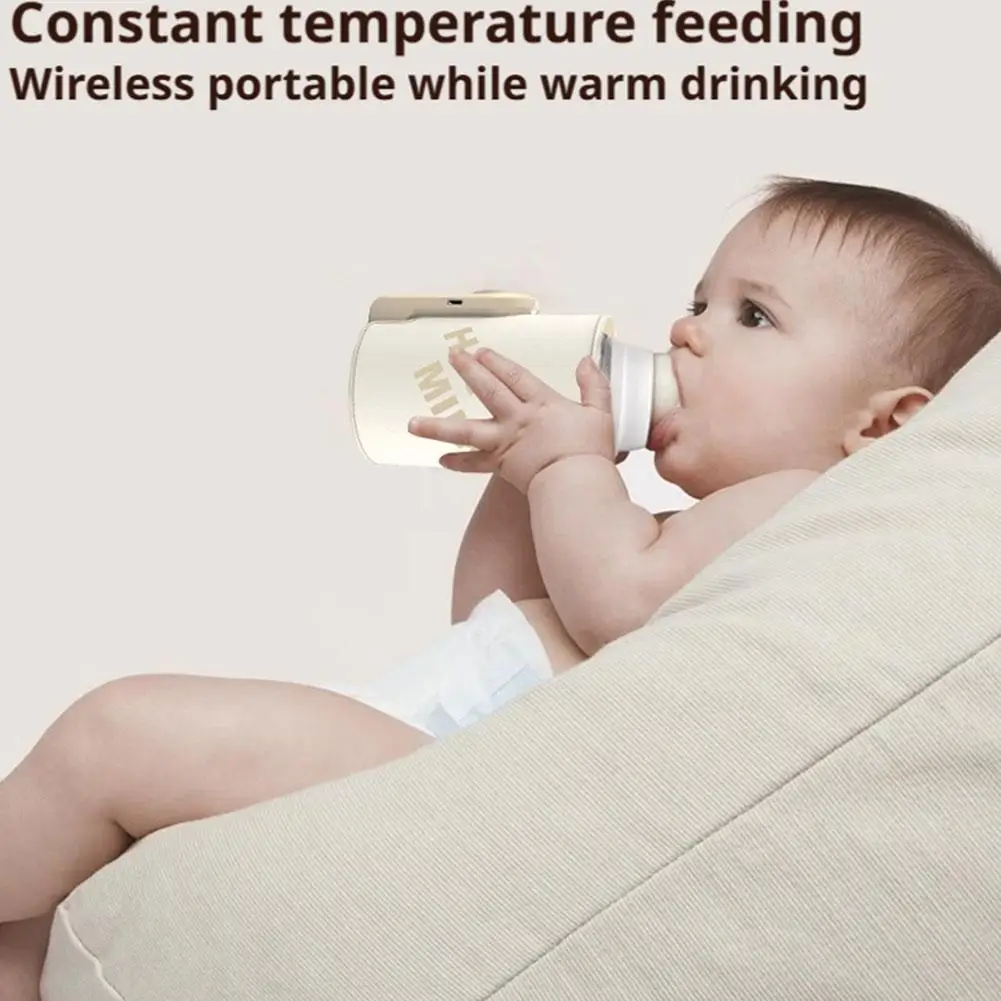 Baby Bottle Warmer Portable 10000mAh Power Bank Bottle Warmer 4-10 Hours Runtime Baby Milk Warmer USB-C Charging For Travel view 6
