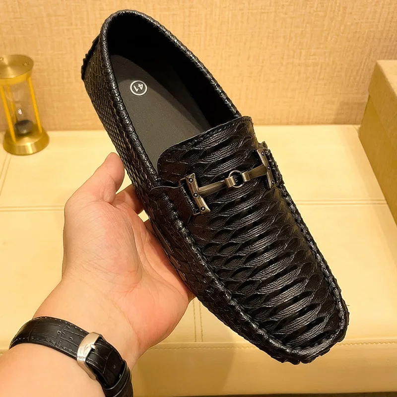 MAEDEF Summer Mens Outdoor Anti-slip Comfort Soft High Quality Men Breathable Flat Driving Shoes New 2024 Classic Casual Loafers