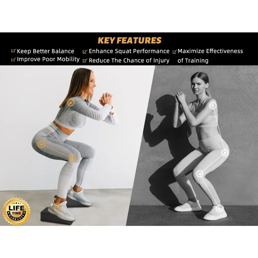 اليوغا رغوة إسفين كتل زوج العجل رفع كتلة العجل نقالة اليوغا المعصم دعم رفع اللياقة البدنية بيلاتيس كعب نقالة القرفصاء نحن