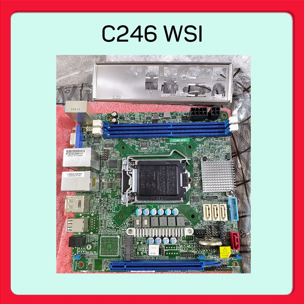 For ASROCK NAS Motherboard Mini-ITX C246 WSI