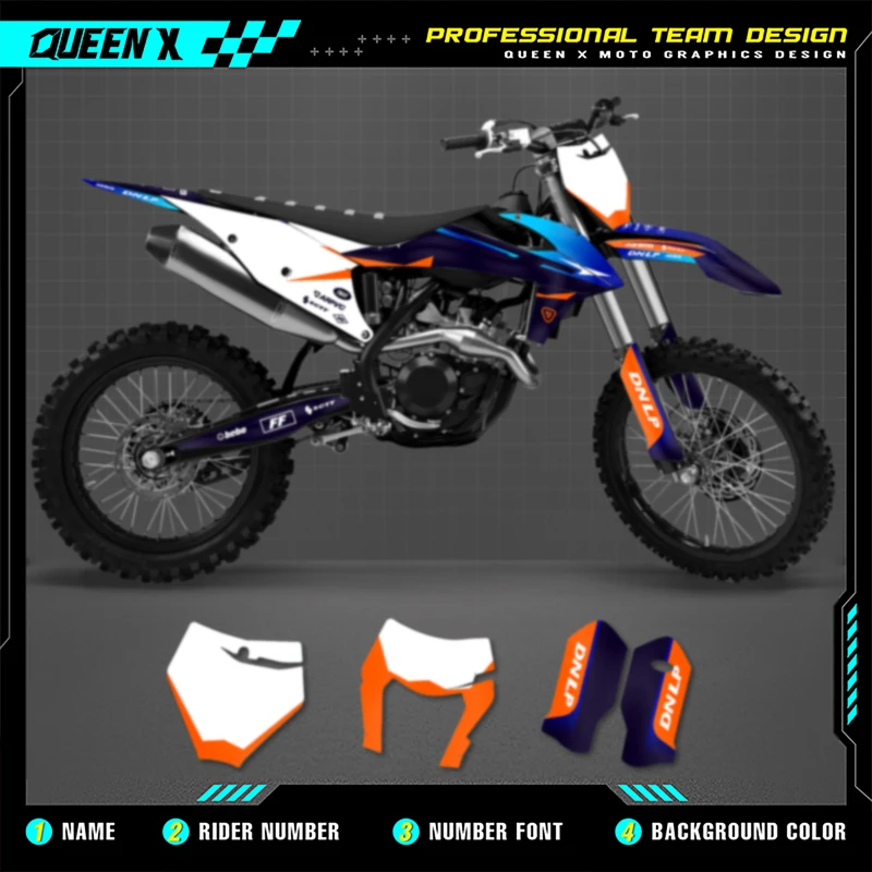 

QUEEN X MOTO индивидуальные мотоциклетные графические фоновые наклейки для KTM SX SXF 2019 2020 2021 2022 EXC XCW 2020 2021 2022 2023