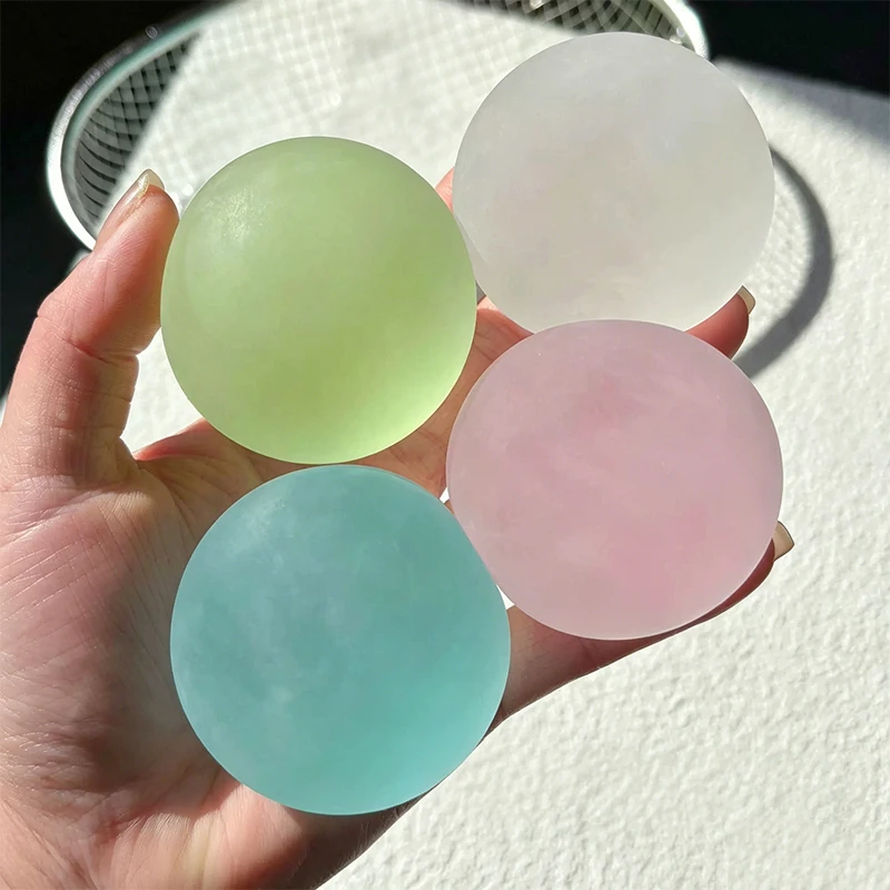 Blaue Maltose Squishy Fidget-Spielzeuge, Anti-Stress Sensorische Quetsch-Fidgets, Simulierte Transparente Langsam Zurückfedernde Stressbälle