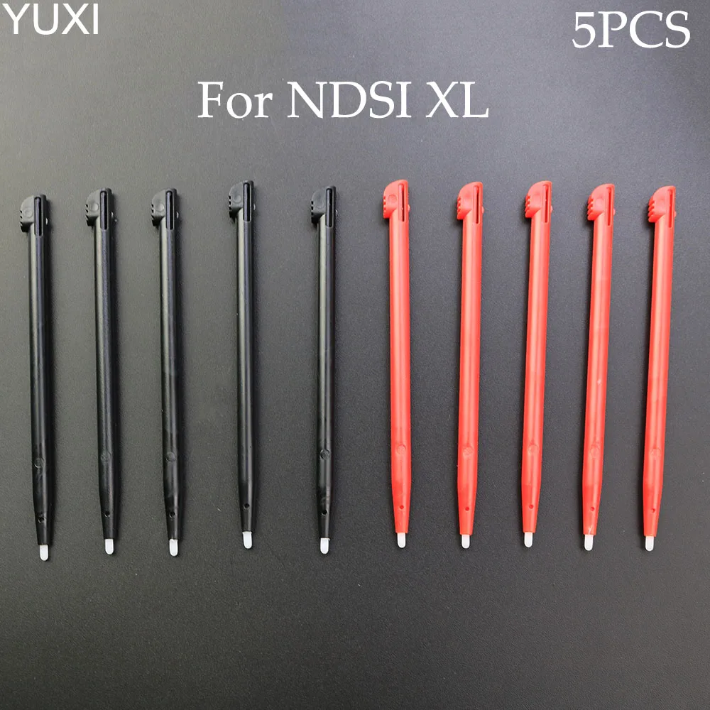 YUXI 5pcs Black and red  For  NDSI XL Stylus Touch Pen This For NDSI XL Just Longer Than Normal DS black red