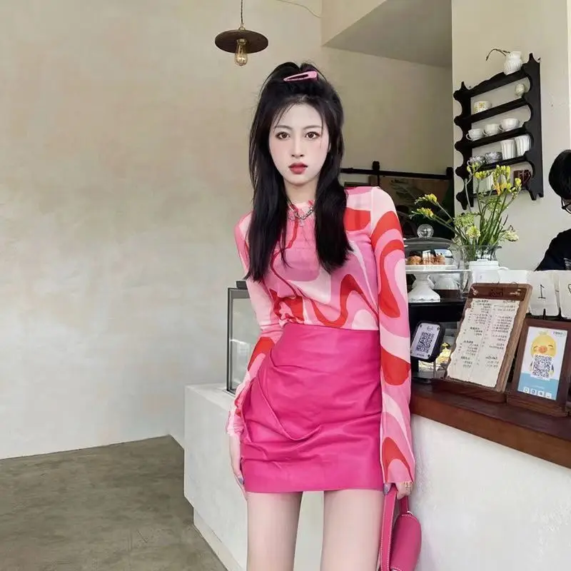 

Женская летняя тонкая футболка с длинным рукавом и сетчатым верхом