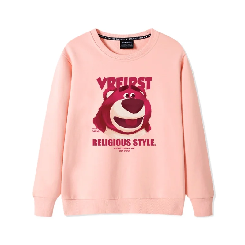 

Lotso Cartoon Women's Round Neck Hoodie Fashion Trend Top Couple Round Neck Hoodie Couple Casual Loose Hoodie Women's Hoodie