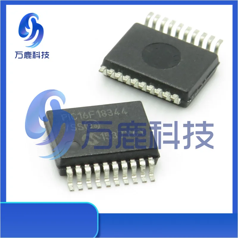 Pic16F18344-I/Ss 7Kb, 512B Ram, 256B Eeprom, 10B Adc, Comp, 5B Dac, 10B Pwm, Ccp, Clc, Nco, Cwg Ssop-20