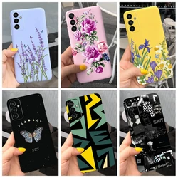 For Samsung Galaxy M13 4G Case Stylish Flower Cover Shockproof Silicone Bumper For Samsung M13 SM-M135F Funda on Galaxy F13 Capa