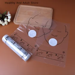 36Pcs/Roll CPR Resuscitator Mask Transparent CPR Face Shield For CPR Training First Aid Kit 20x30cm