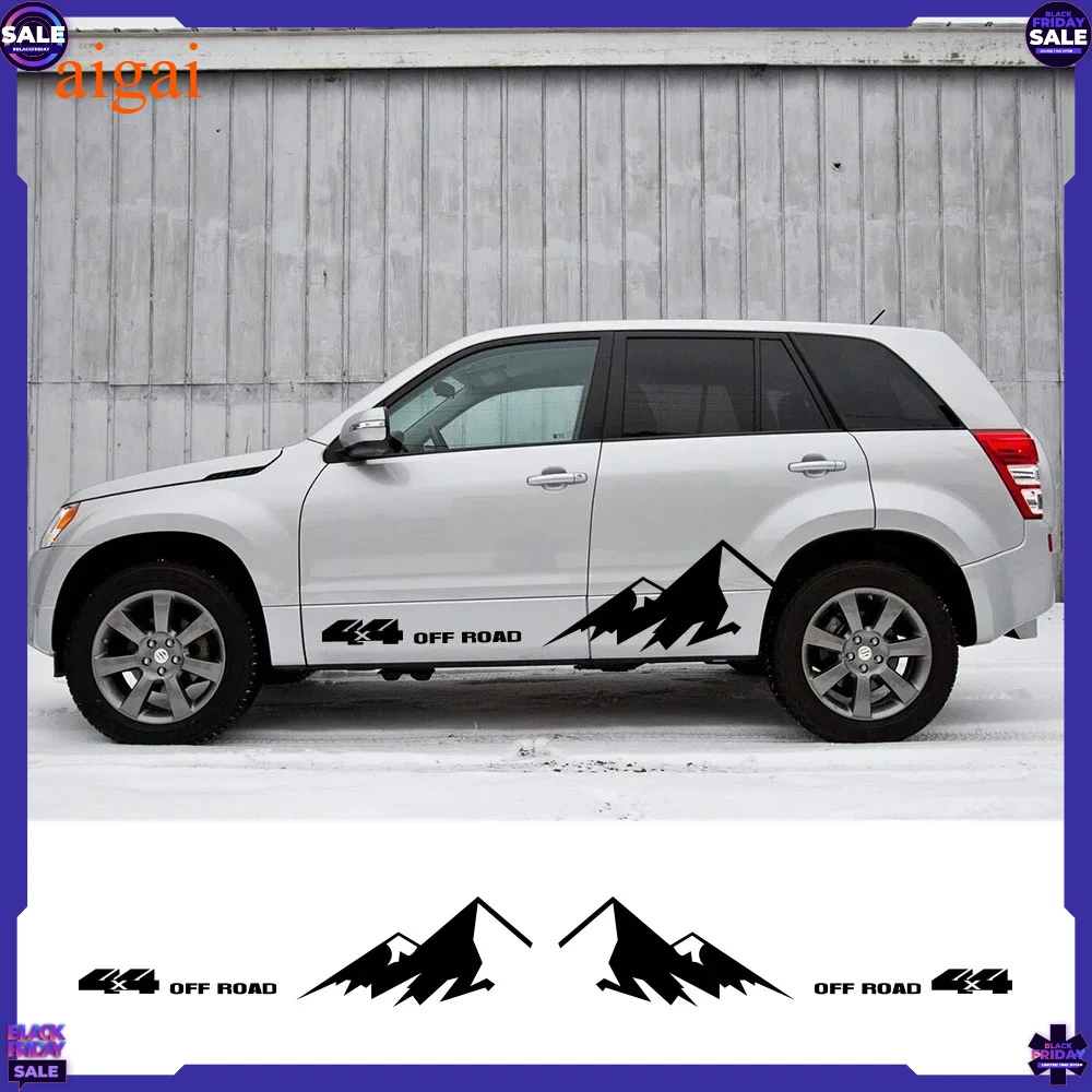 4 SZT. Naklejki na karoserię samochodu do Suzuki Grand Vitara AT MT 4X4 OFF ROAD Climber Graphics TUNING Akcesoria samochodowe