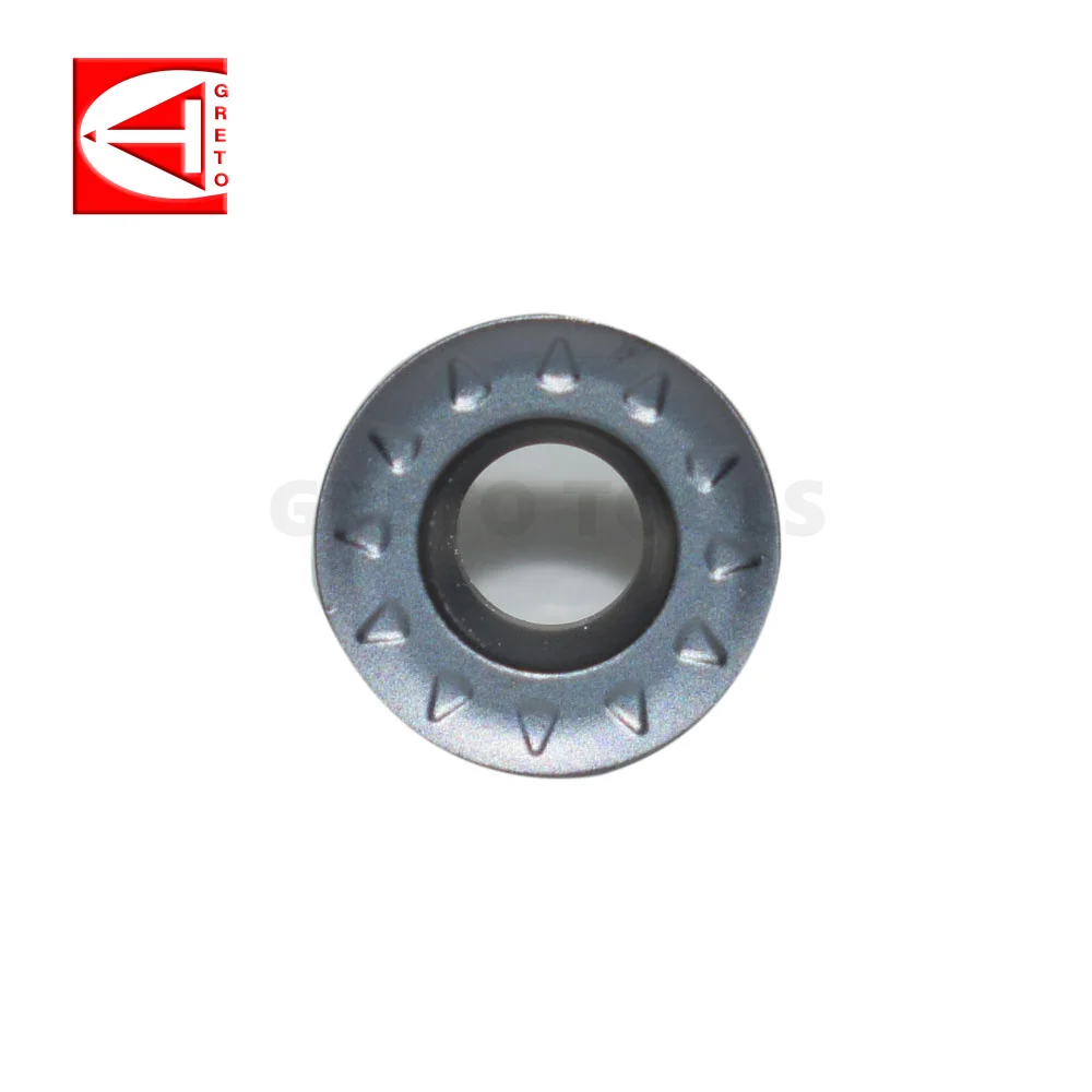 GRETO RPMT08T2MOE-JS GT4202 GT4204 Fresa frontal de carburo RPMT 08T2 MOE-JS RPMT 08T2MO