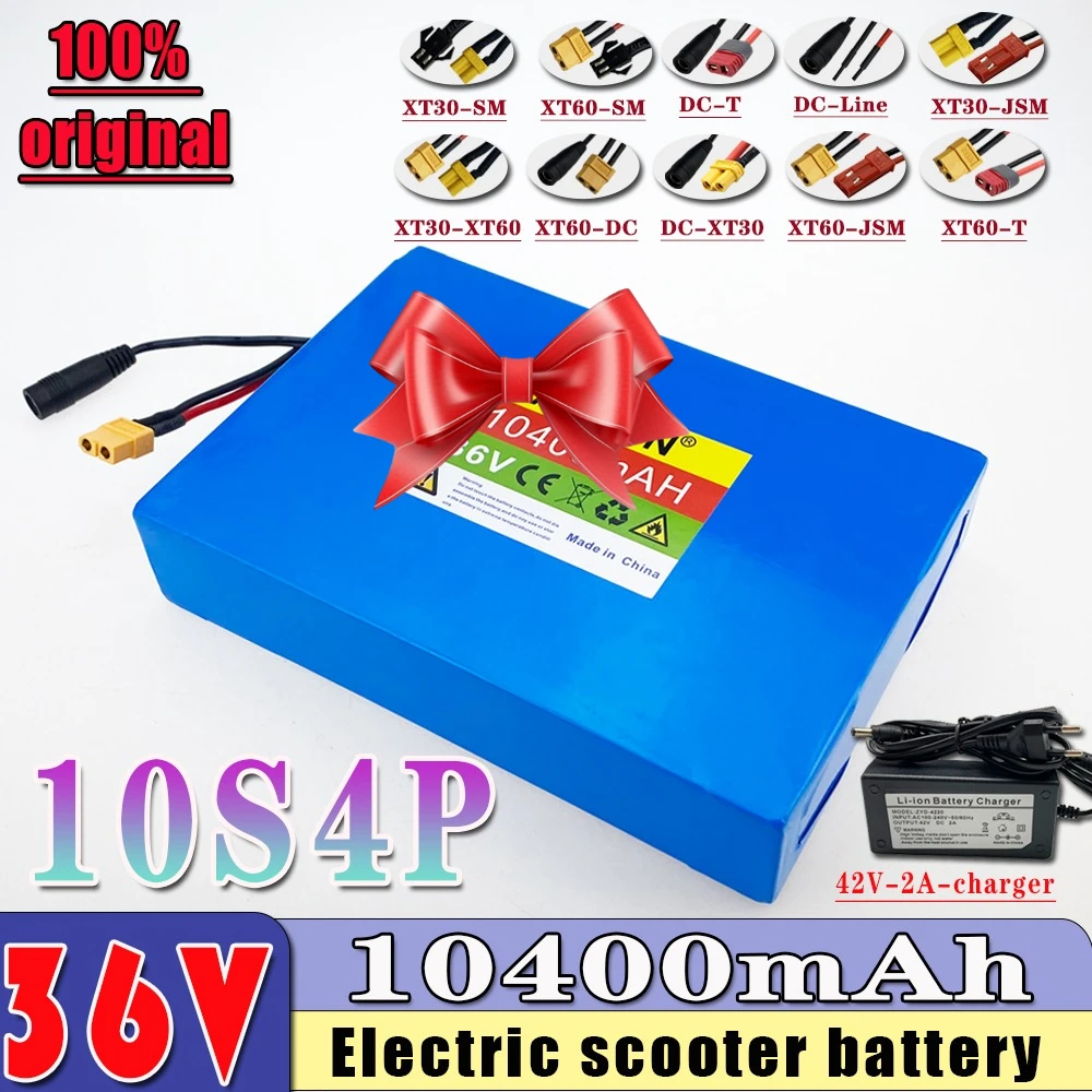 

36V 10.4AH lithium-ion 10S4P battery pack 18650 auxiliary Suitable for electric commuting, commuting tool