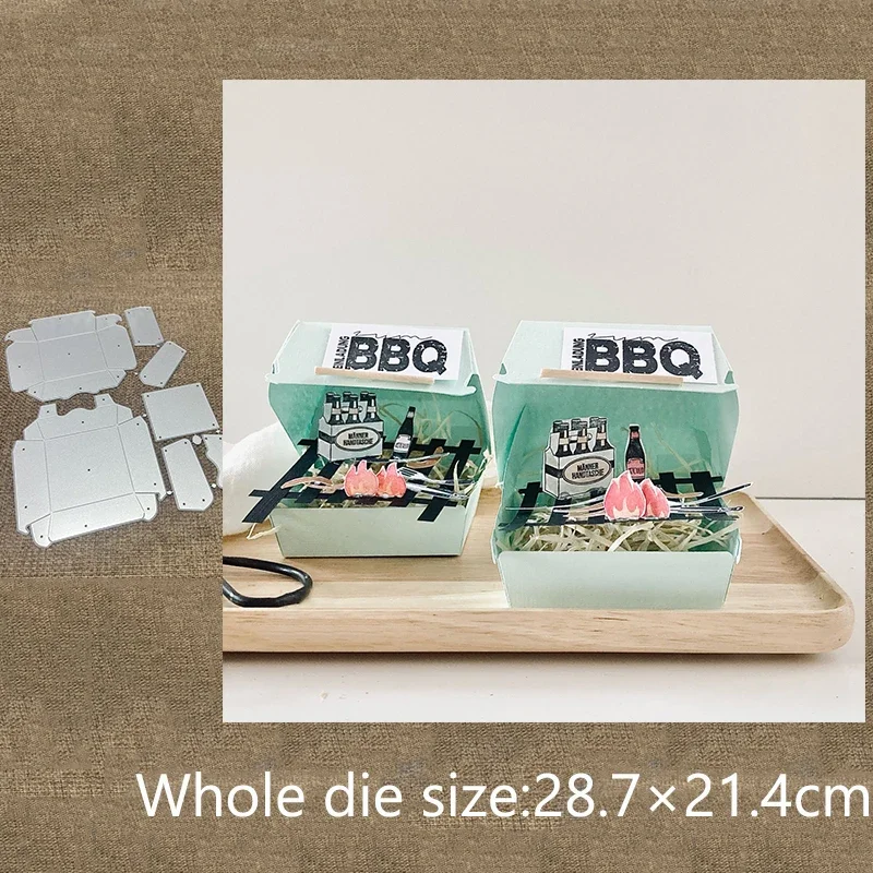 

Металлическая вырубная форма XLDesign Craft для декора коробок для гамбургеров, вырубка для скрапбукинга, тиснение для альбомов и бумажных открыток