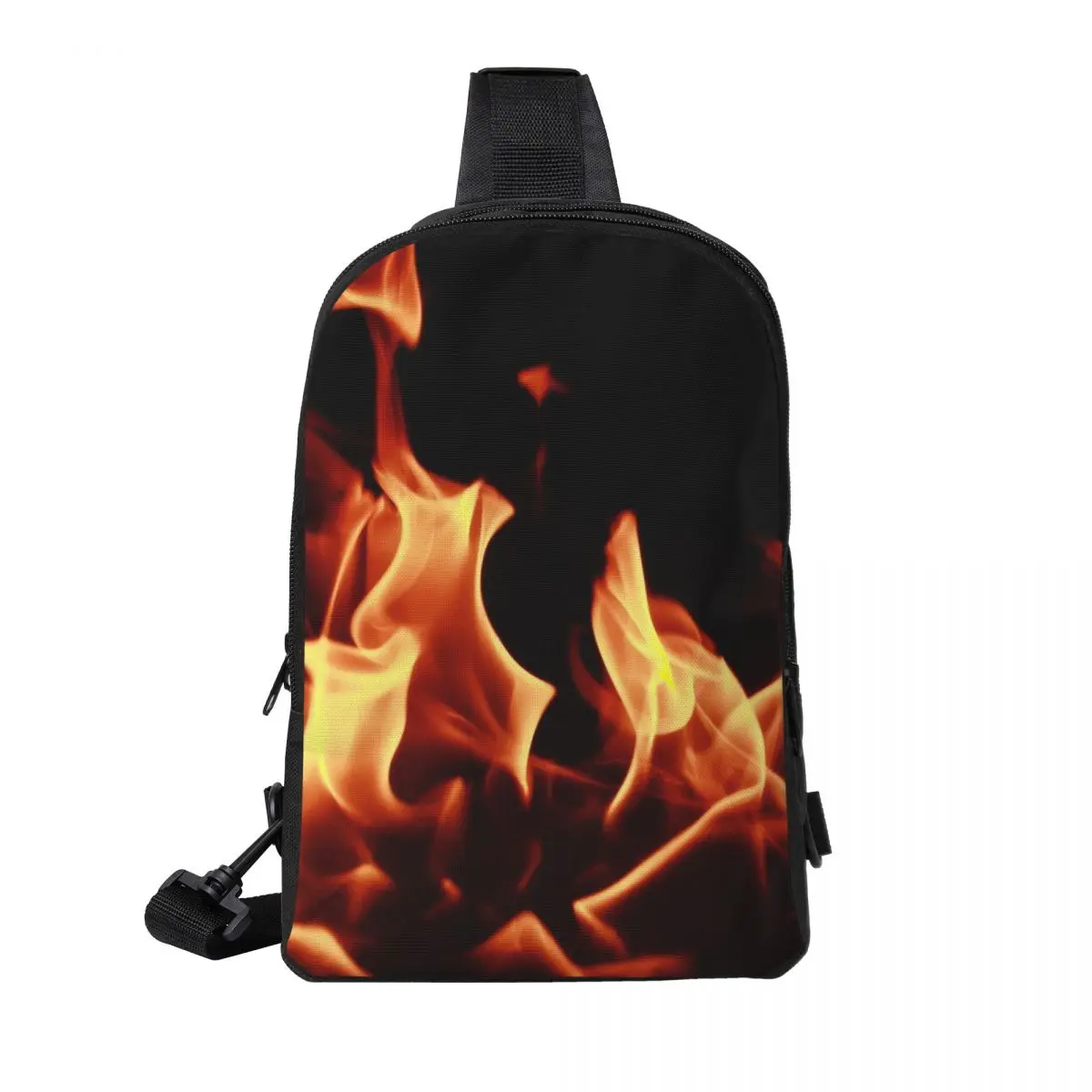 

Burning Fire With Sparks нагрудная сумка, мужской рюкзак через плечо на слинге, нагрудная сумка, дорожный походный рюкзак, сумка на плечо