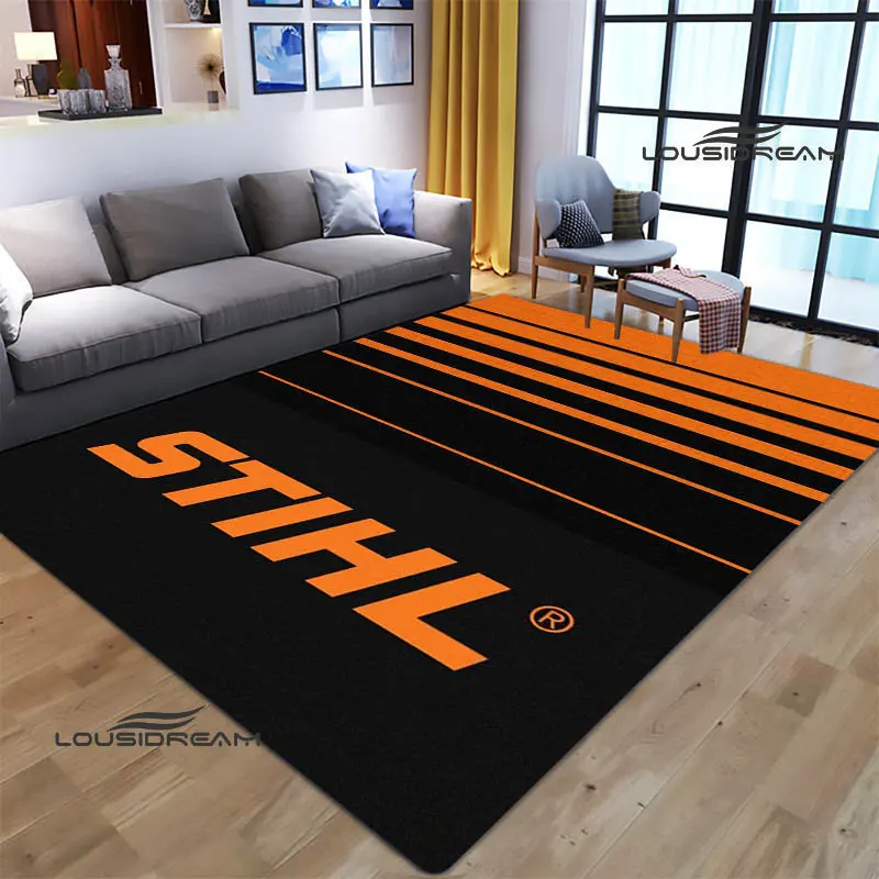 stihl logo printed carpet non-slip carpet carpets for living room Yoga mat Outdoor carpet bedroom decor birthday gift