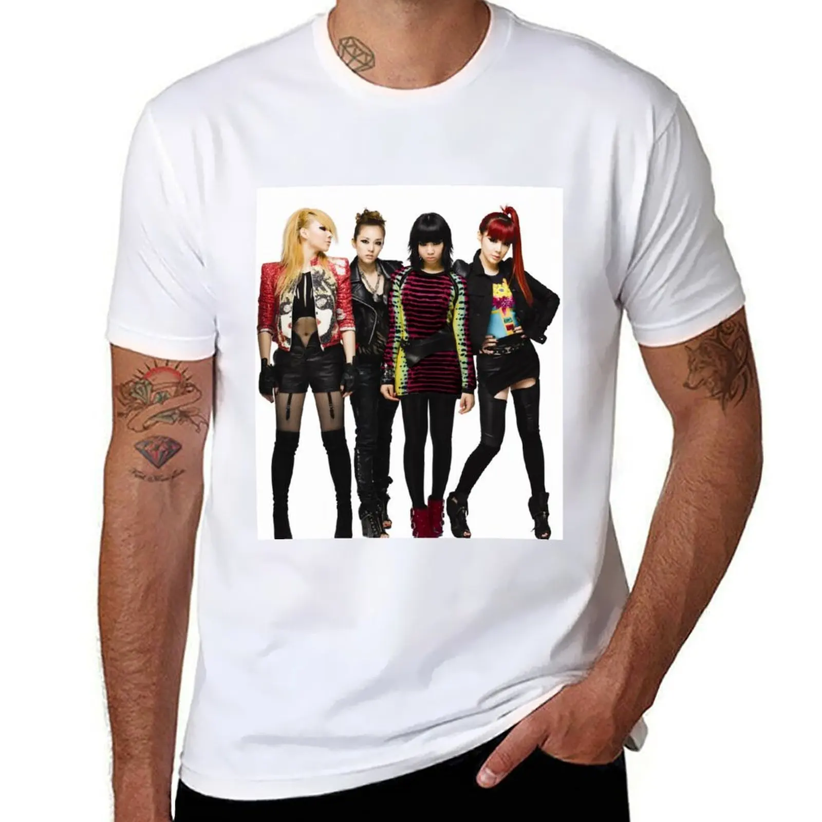 

2NE1 CL DARA BOM MINZY KPOP T-Shirt anime t shirts for man printed t shirts for man T-Shirt