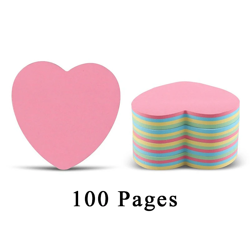 1Book Kleurrijke Sticky Note Multi-Vorm Vierkante Pijnboom Beer Ster Doek Hart Zelfklevende Notitieblokken DIY School kantoor Accessoire ZYF