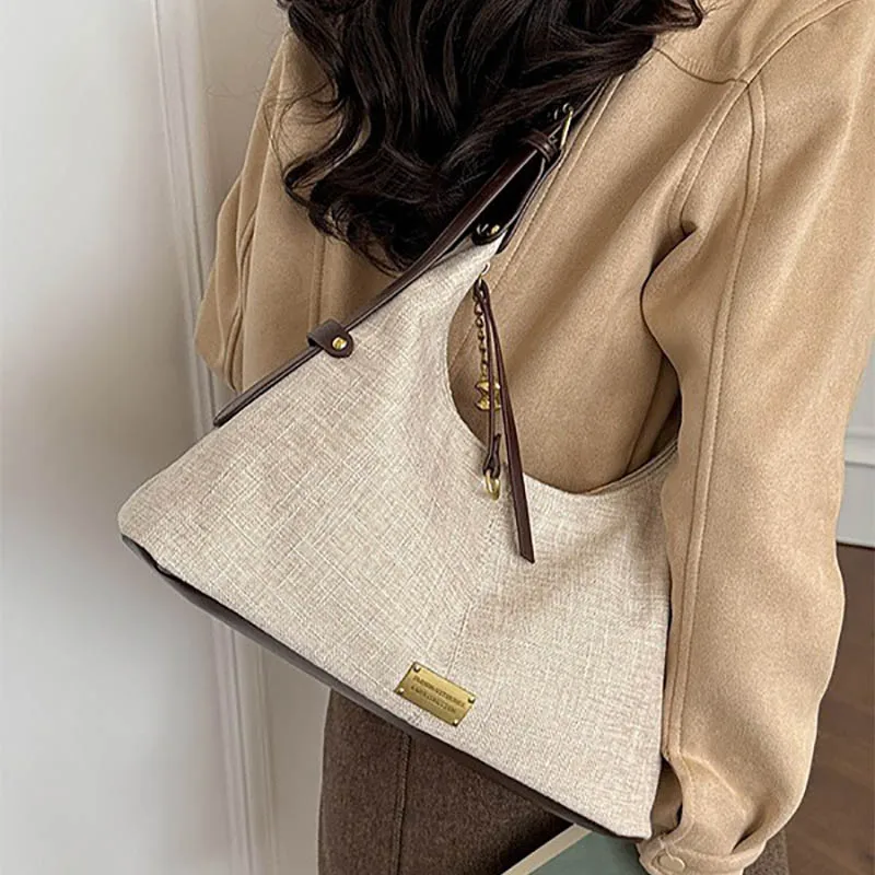 Ladies' Handbag 2026 New Fashionable Commuter Handbag Retro One Shoulder Dumpling Bun Bags