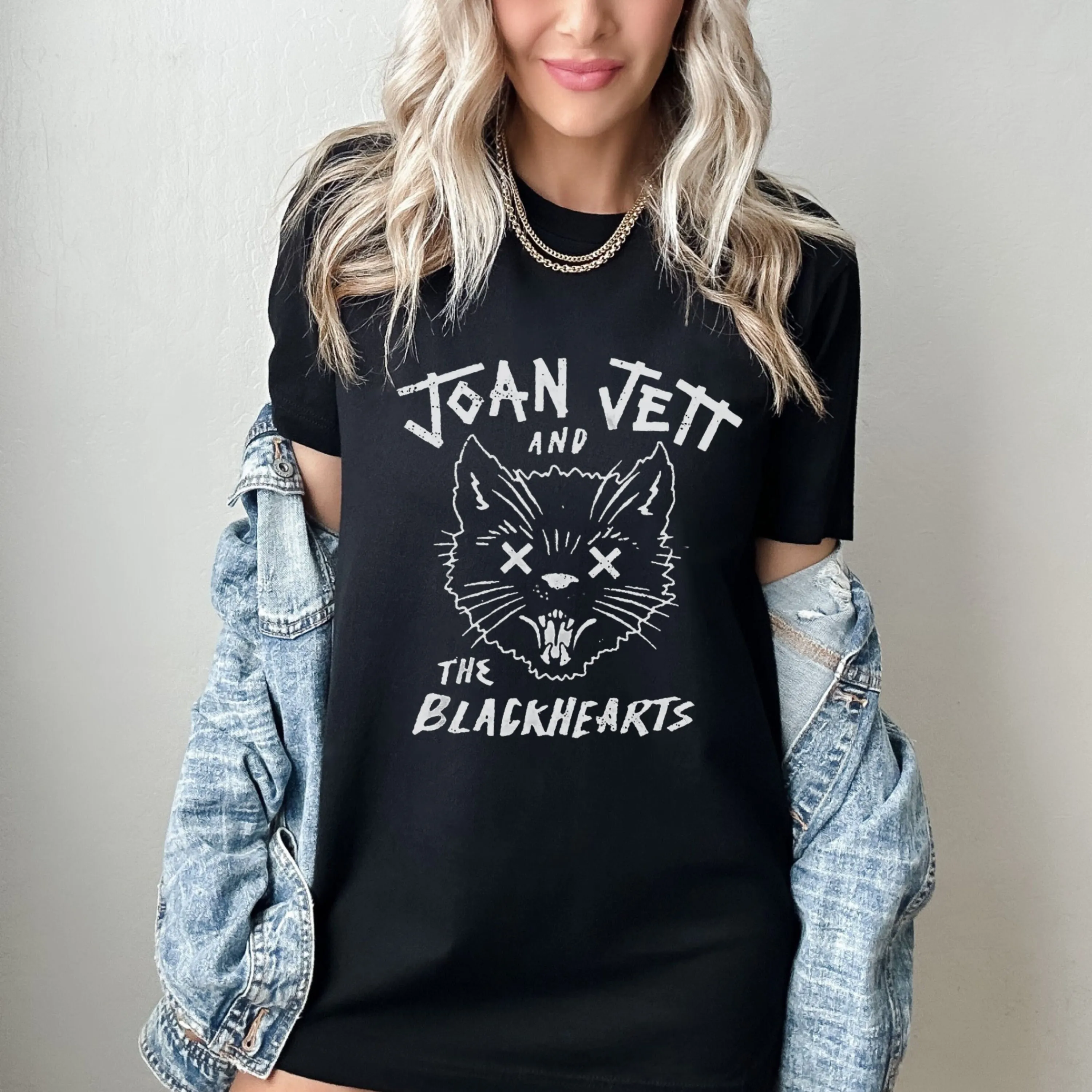 Joan Jett T Shirt CAT Band The Black Hearts Plus Size