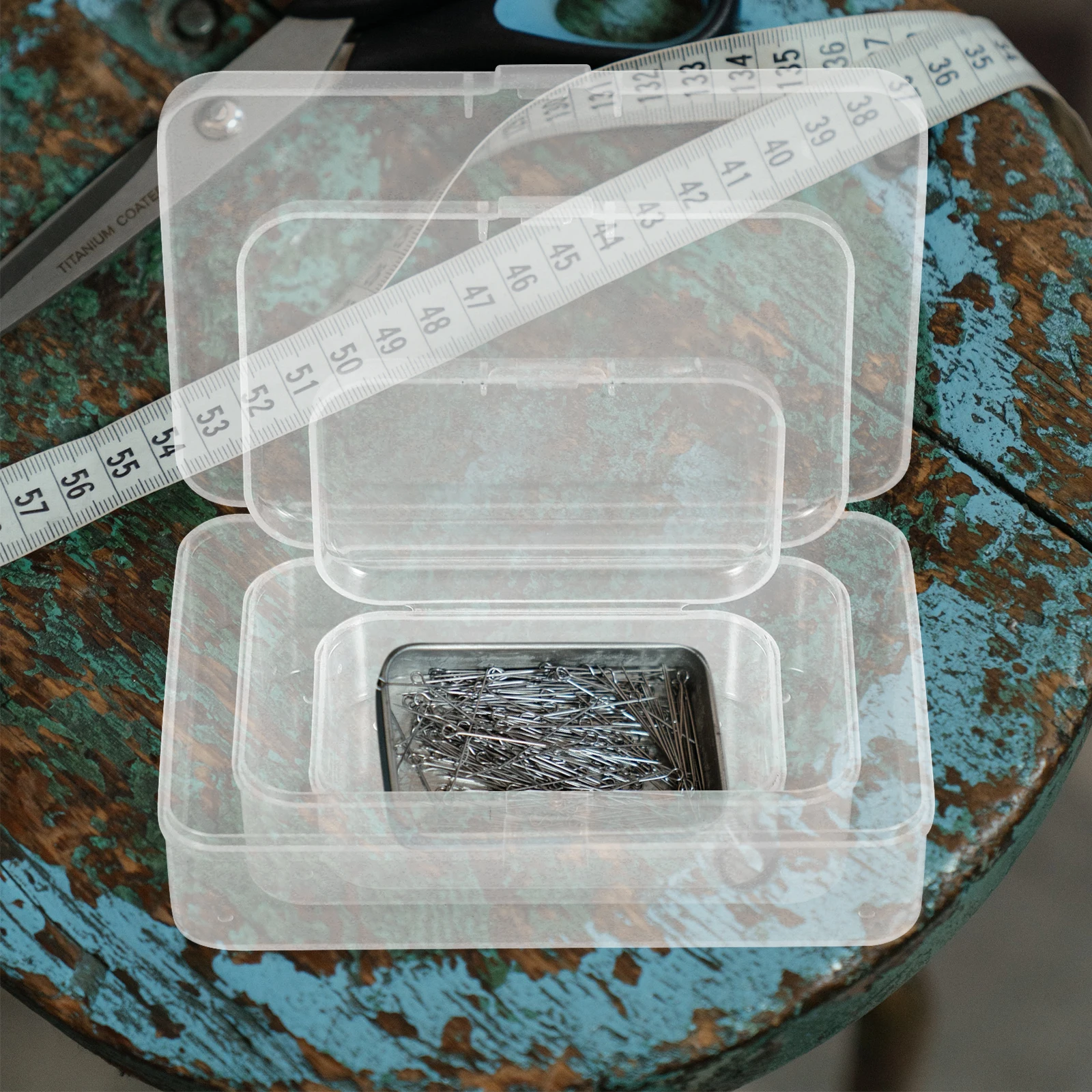 

9Pcs Rectangular Clear Storage Boxes PP Material Durable Organizers for Small Items Jewelry Tools Storage Container