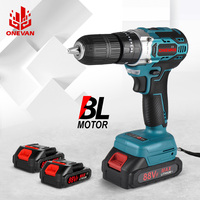 ONEVAN Brushless 25+3 Torque Electric Drill 450N.M Cordless Electric Screwdriver Impact Drill Power Tools For 21V 18V Battery