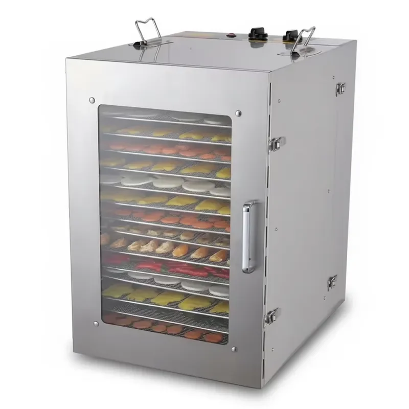 16 Layer Food Dehydrator 1500W Stainless Steel Food Dryer Machine with Temperature Display Commercial Jerky Maker for Fruit