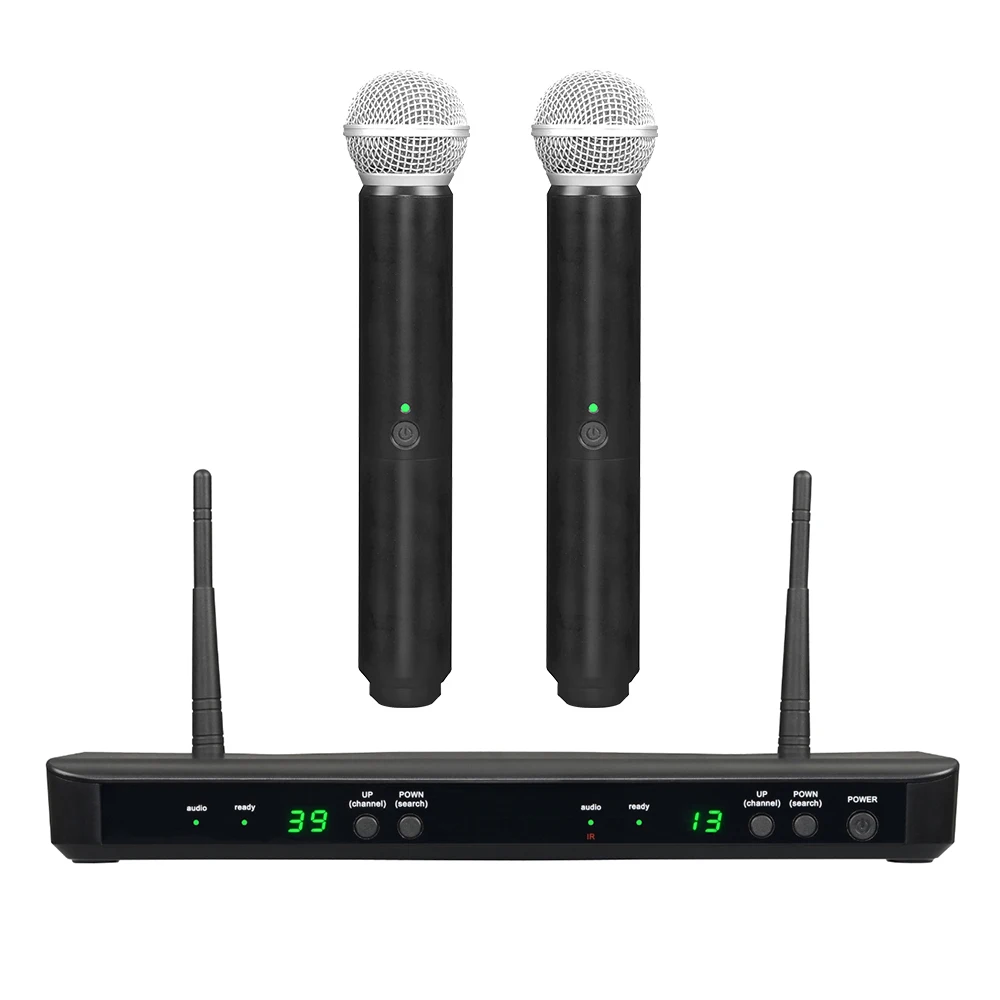 BLX288/BETA58A Dual Wireless Handheld Vocal Microphone System with Two BETA58A for Live Performance and Recording