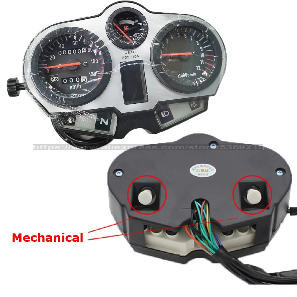 Motorcycle Odometer Instrument 125K Meter Assembly HJ125-A/R Meter Tachometer Assembly