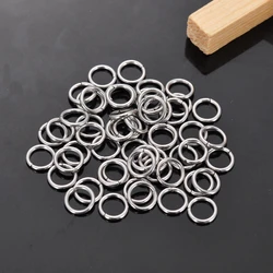 500PCs 304 Stainless Steel Opened Jump Rings Findings Round Silver Color 4/5/6/7/8mm Ring Connectors For Jewelry Making Findings