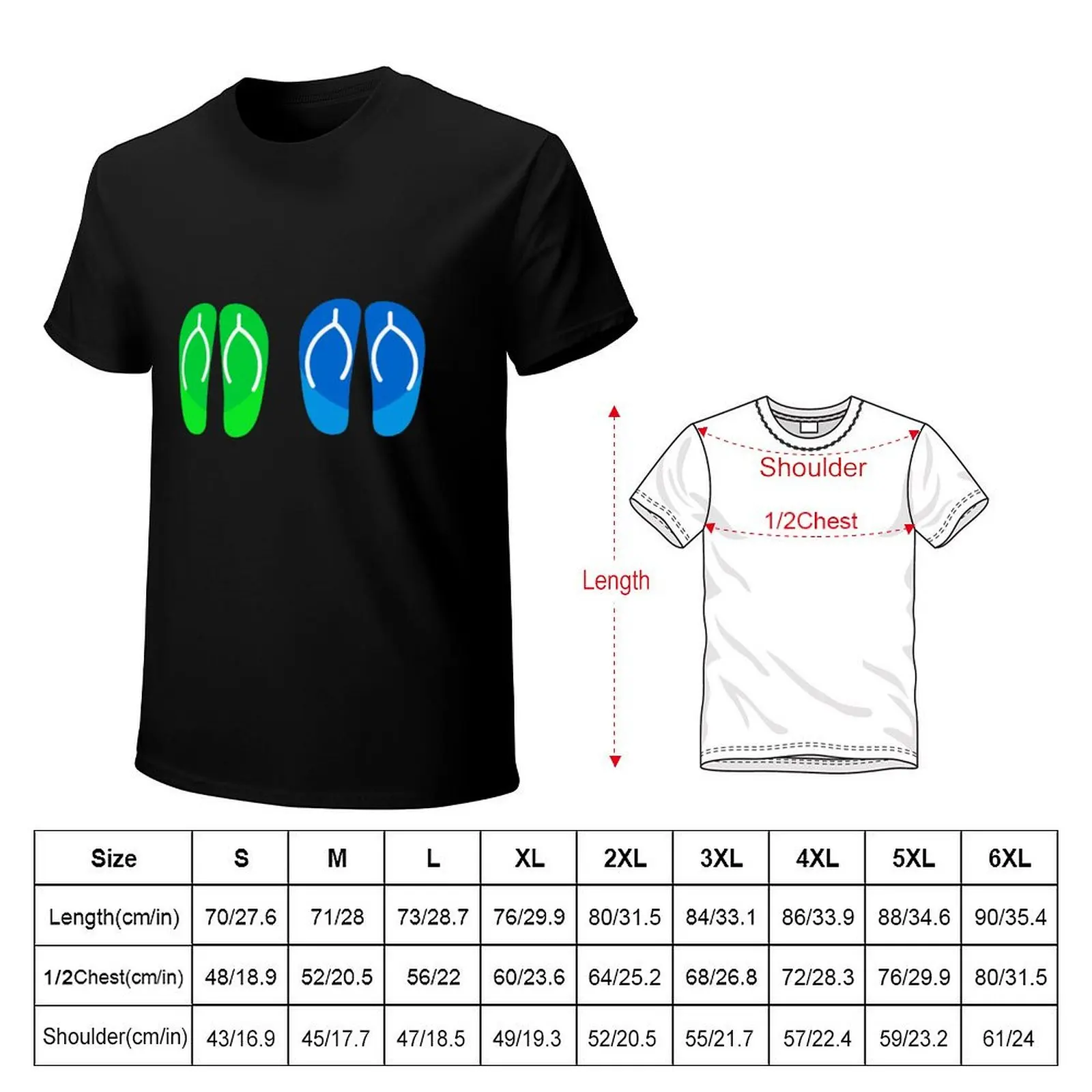 Summer, flip flops, summer, sun, beach, spring, heat, beautiful, elegant T-Shirt quick-drying hippie clothes t shirts for men