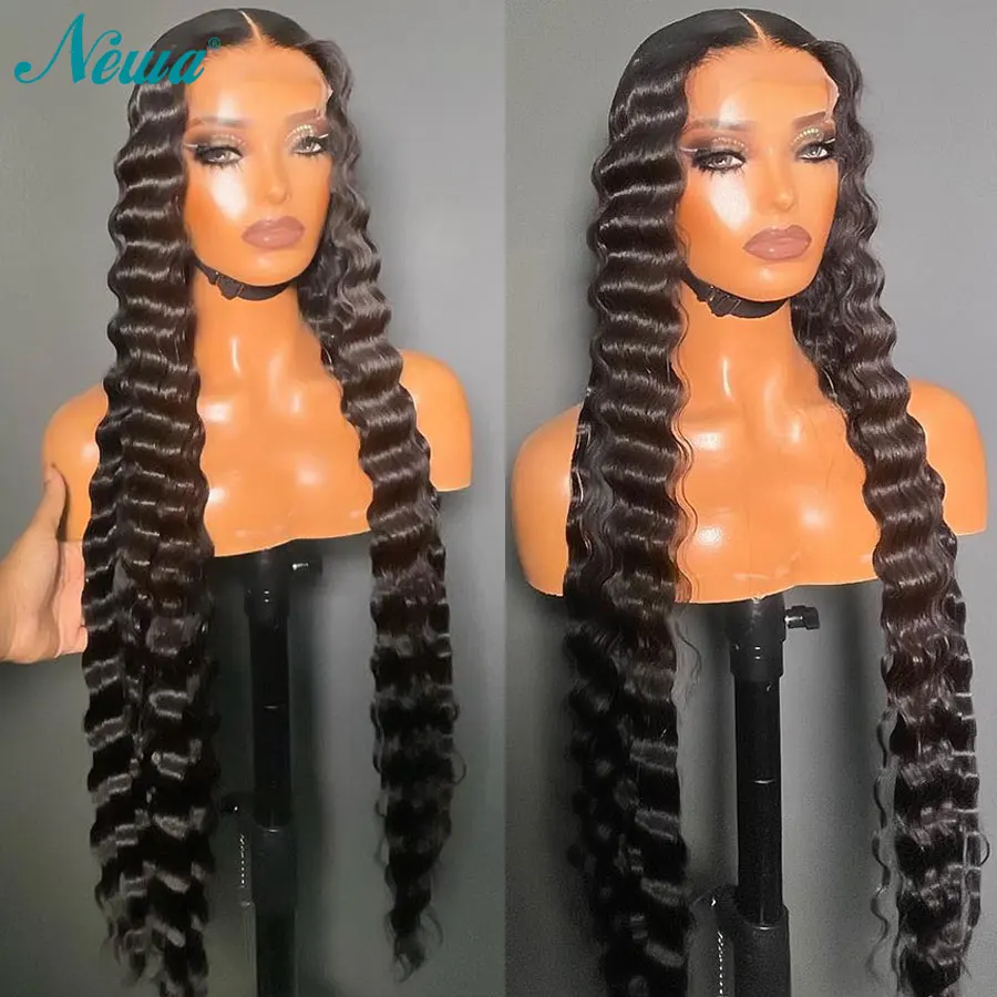 Perruque HD Lace Closure Wig naturelle, cheveux humains, 5x5, 6x6, 7x7, 9x6, Deep Part, pre-plucked, invisible, pre-plucked, pour femmes