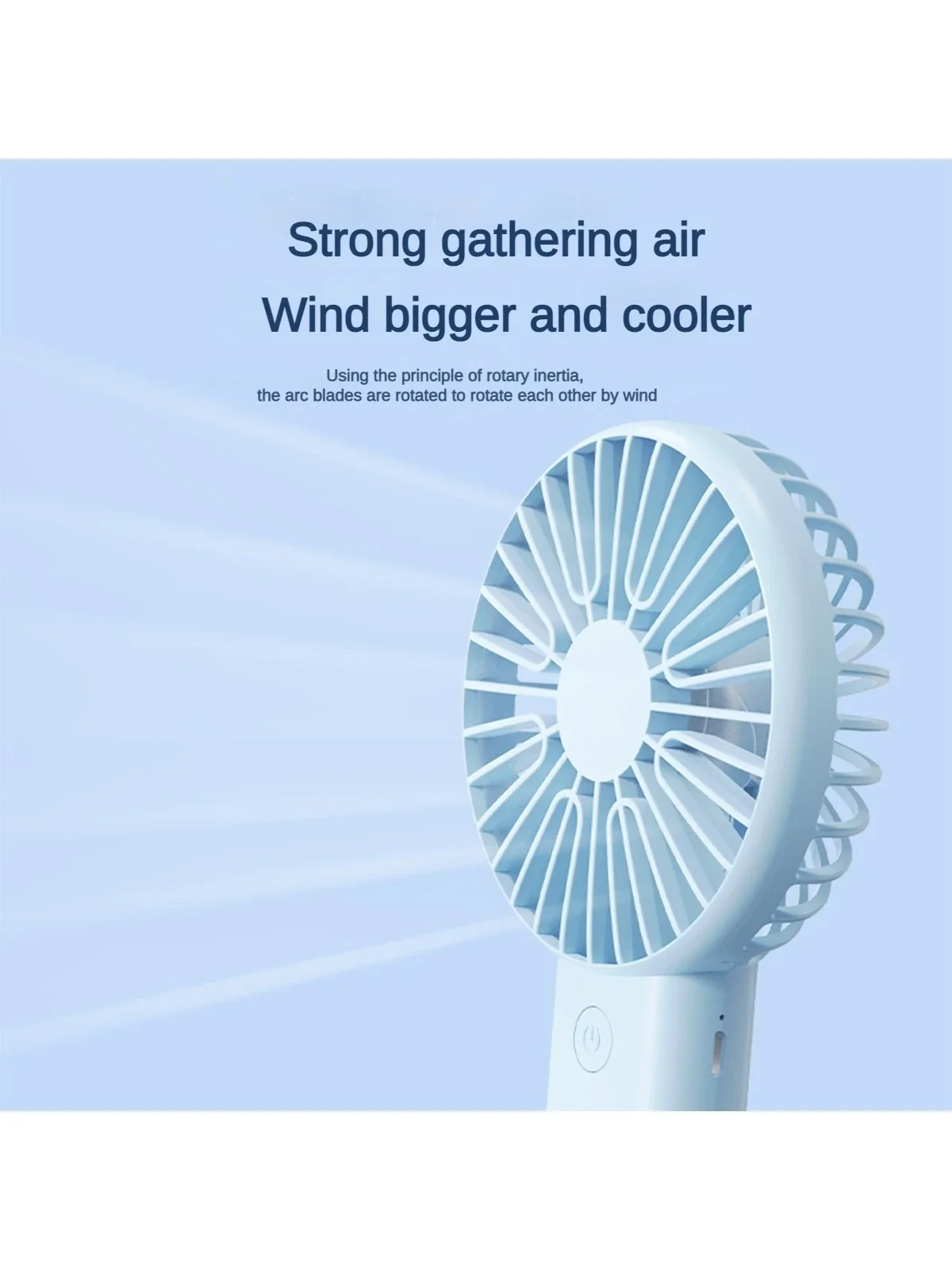 Перезаряжаемый ручной мини-вентилятор, небольшой настольный охладитель, портативный кондиционер - милый студенческий мини-вентилятор, портативный бесшумный.
