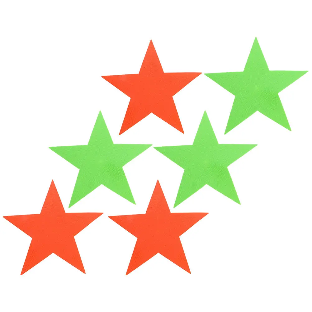 6Pcs Colorful Carpet Markers Star Design Non-Slip Floor Markers for Education Classroom Organization - view 2