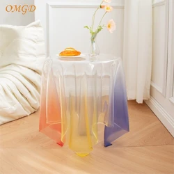 OMGD Floating Corner Table Magic Coffee Table Scandinavian Acrylic Small Table Transparent Small Round Table Design Sense News