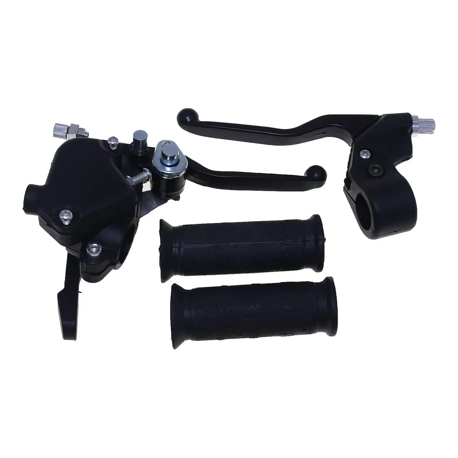 7/8inch Handlebar Clutch Brake Lever Kit Left and Right with Thumb Throttle for ATV 47cc 49cc Motorbike Accessory Sturdy