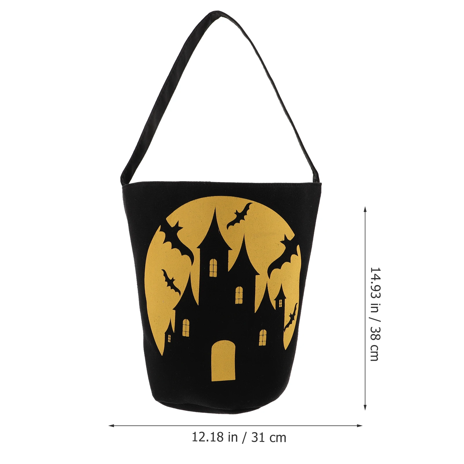 

3pcs Halloween Candy Snack Gift Bag Trick Or Treat Canvas Bag Reusable Party Decoration For Kids Classroom Gathering