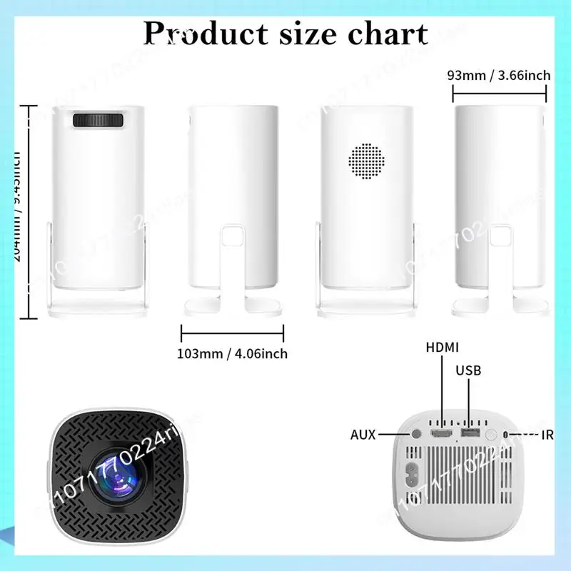 A17Z P30 Smart Projector Wifi 6 Android 11 Home Beamer Support 4K Decoding For Home Theater Video Proyector 150 Ansi Durable EU