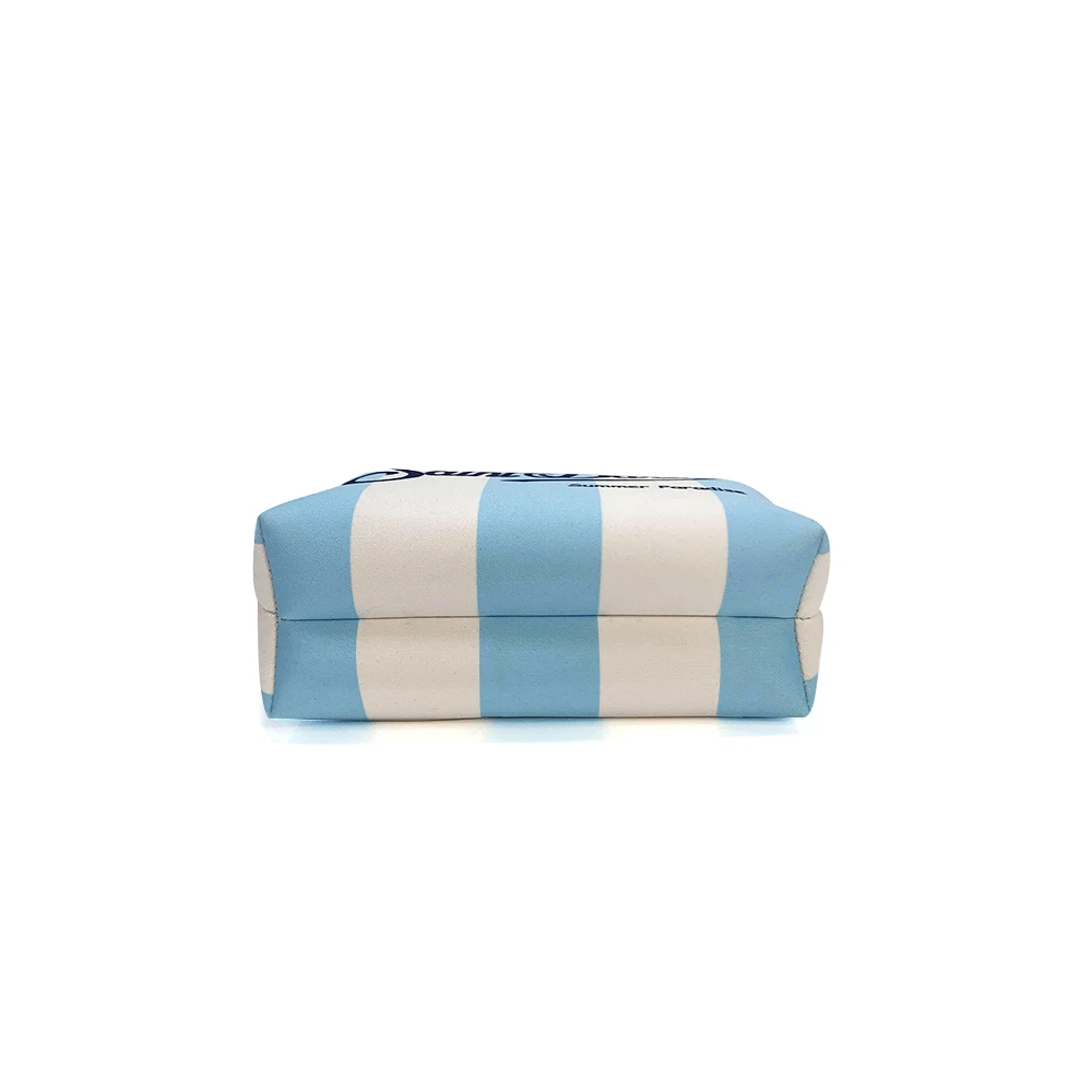 Striped Zip-up Clutch Bag Neoprene Toiletry Bag Women's Neoprene Cosmetic Bag Unisex Neoprene Makeup Pouch