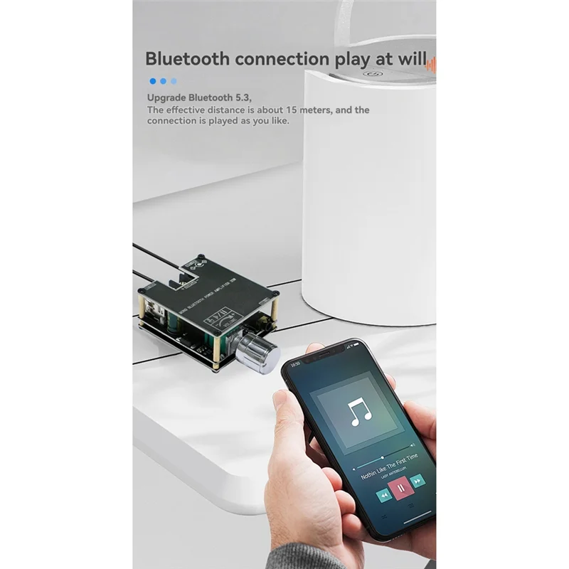 ZK-301B Bluetooth Amplifier Board Single Sound 30W Bluetooth Audio Power Amplifier Module Home Video Accessories-Y41A