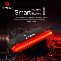 X-TIGER Bike Rear Light Smart Brake Sensing Light Bicycle Tail Light LED Charging Taillight Cycling Accessories
