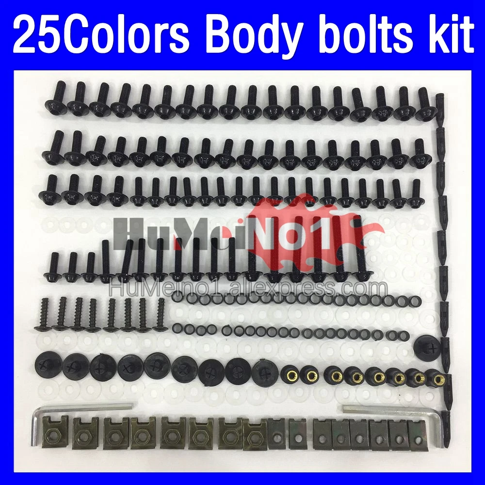 268ps Fairing bolts full screw kit For YAMAHA FZR 400R FZR 400 FZR400 R RR FZR400R 92 93 94 1992 1993 1994 Body bolt screws Nuts