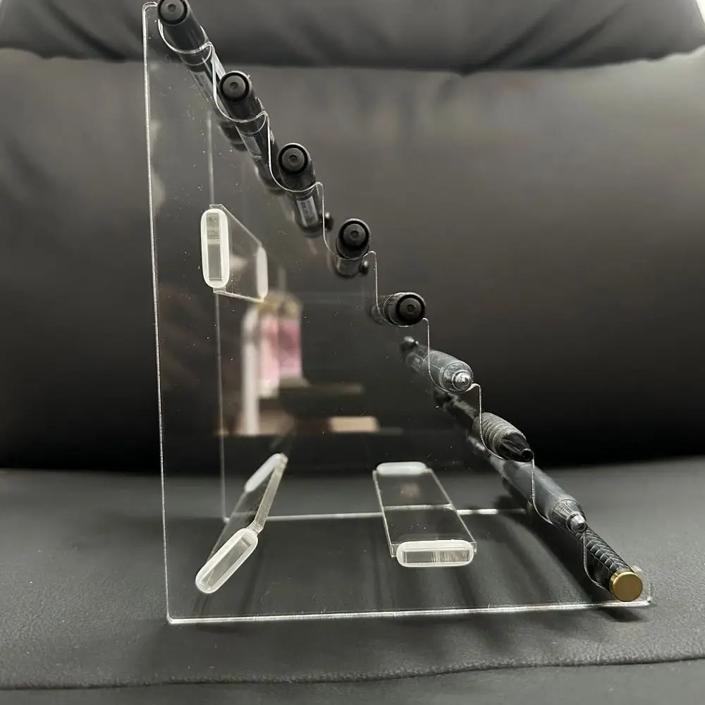 Transparent Acryl Stift Halter Display Stand Desktop Organisation Stift Organizer Klar Stift Rack Make-Up Pinsel Halter