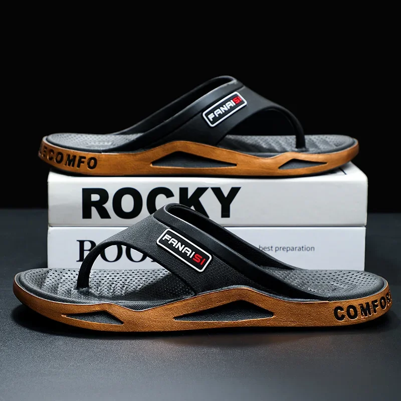 

Летние мужские шлепанцы для улицы, крутые тапочки, парные тапочки с ремешками, повседневные резиновые модные пляжные сандалии в гонконгском стиле