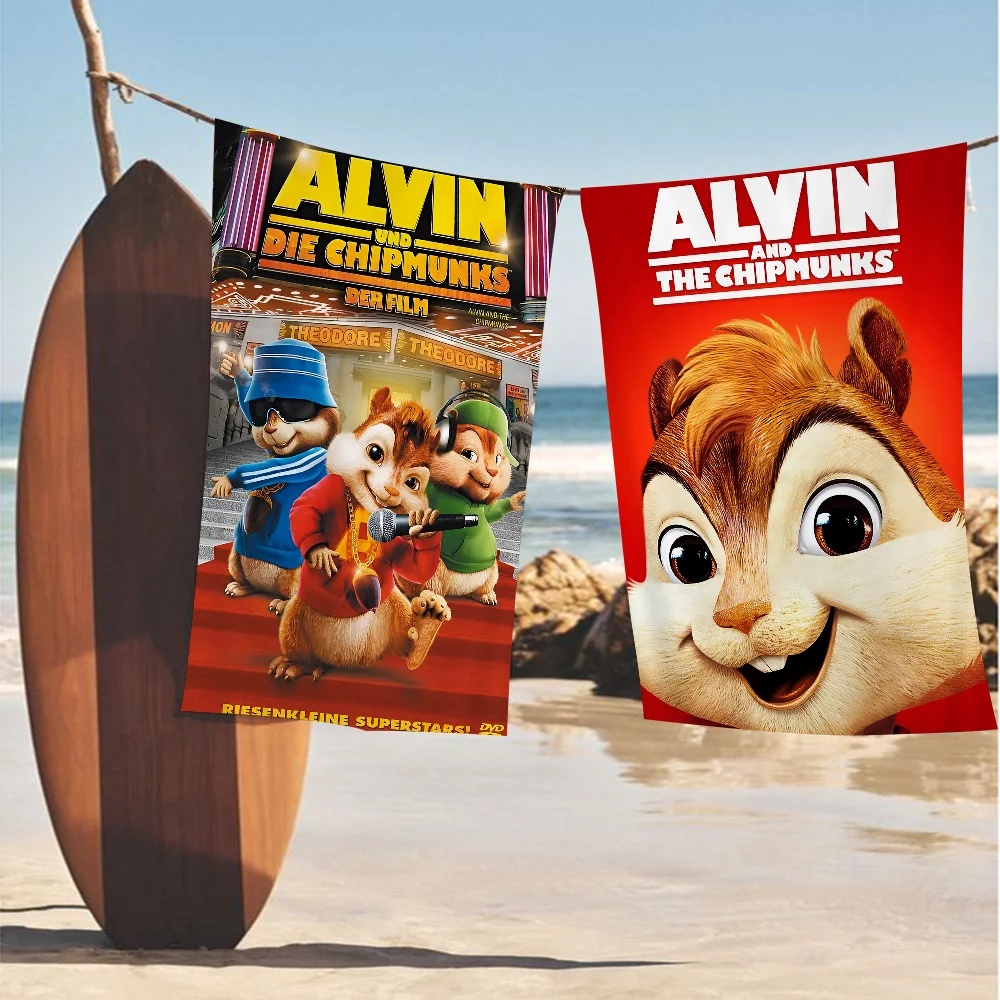 A-Alvin And The C-Chipmunks Big Microfiber Beach Towels Quick Dry Towel Sand Beach Towels Pool Towel For Travel Swim Pool Yoga