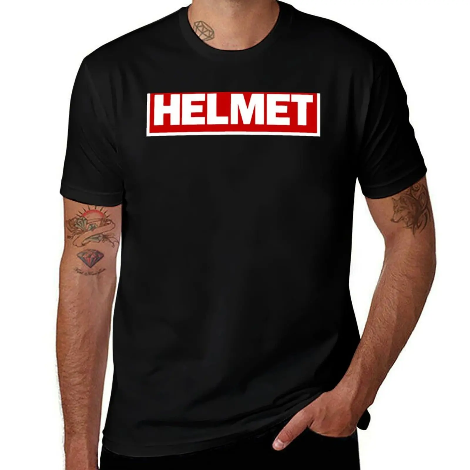 

Meantime helmet T-Shirt man t shirt summer man t shirt cotton T-Shirt