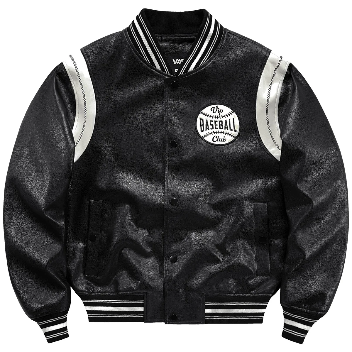 

Vintage American Sle Letter Baseball Jaet Men's Spring Autumn Loose Motorcycle Leather Jaet Trendy Brand Outerwear