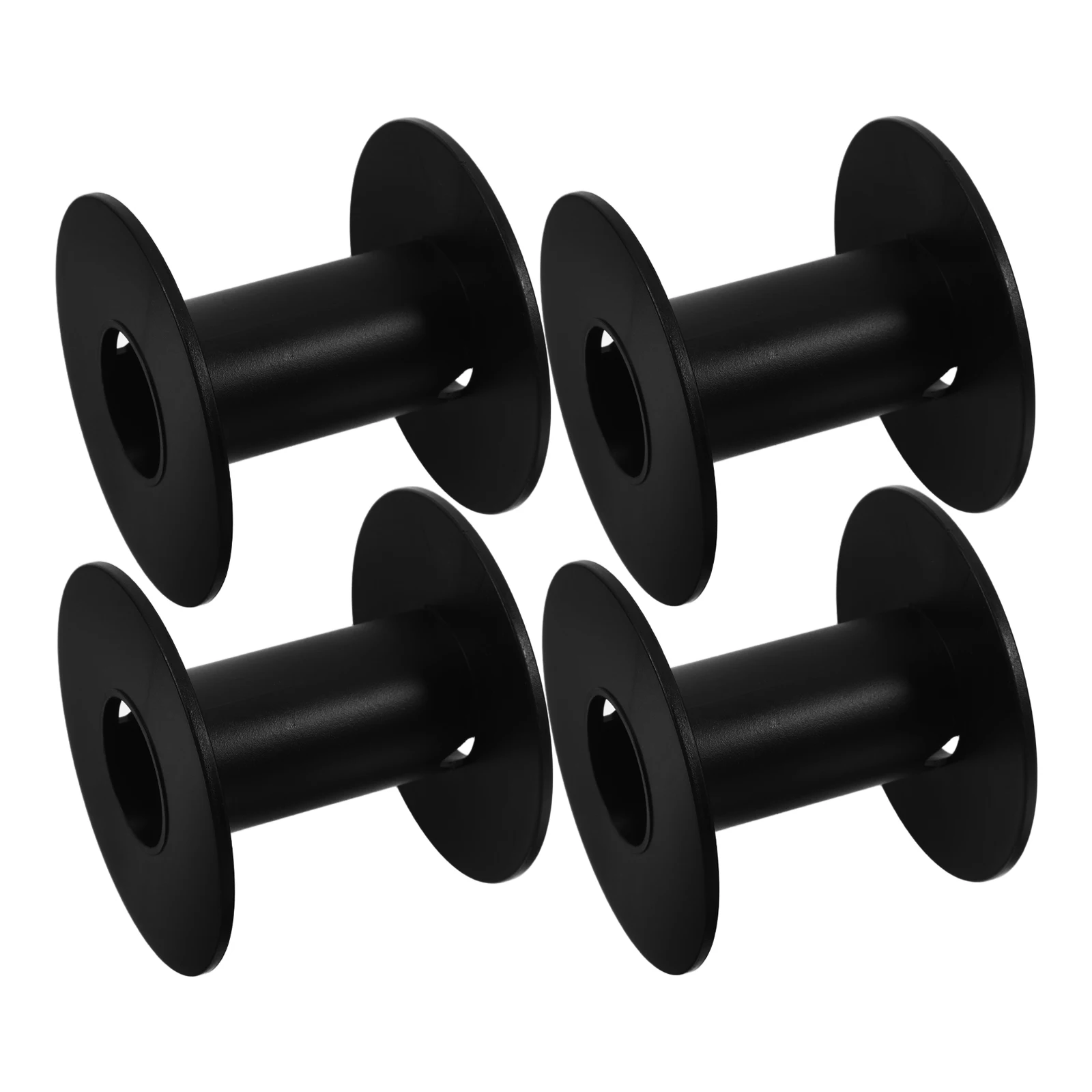 

4pcs Cable Spools Winding Roll Empty Compact Bobbin Plastic Replacement Multifunctional Storage For Workshop Home Laboratory