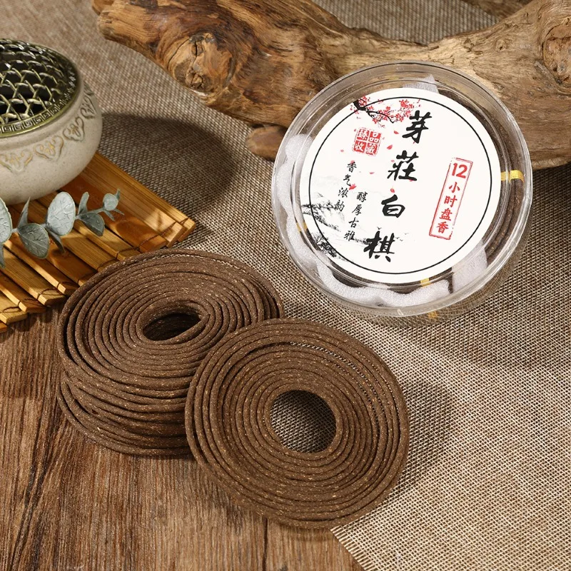 

134g 12-Hour Natural Nha Trang White Incense Coil Fragrance Handmade Indoor Zen Household Tea House Purifying Air Soothing Mind